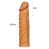 Przedłużka penisa Pleasure X Tender Penis Sleeve Brown +5cm